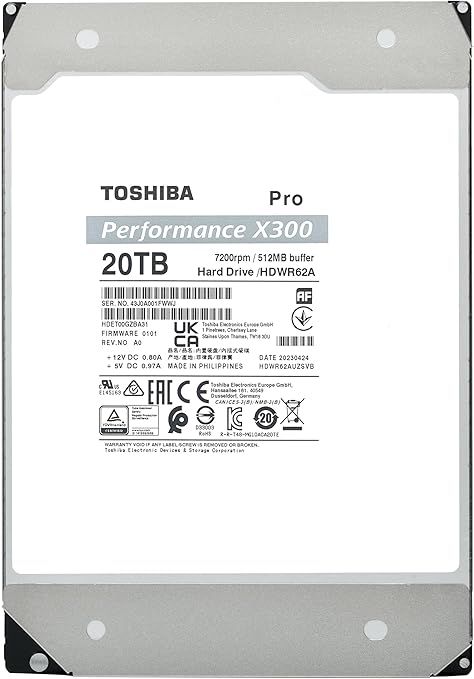 Toshiba X300 PRO 20TB High Workload Performance