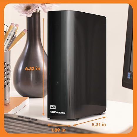 WD 16TB Elements Desktop External Hard Drive