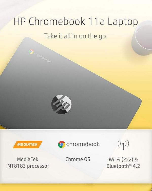 HP Chromebook 11-inch Laptop - MediaTek - MT8183 - 4 GB RAM - 32 GB eMMC Storage